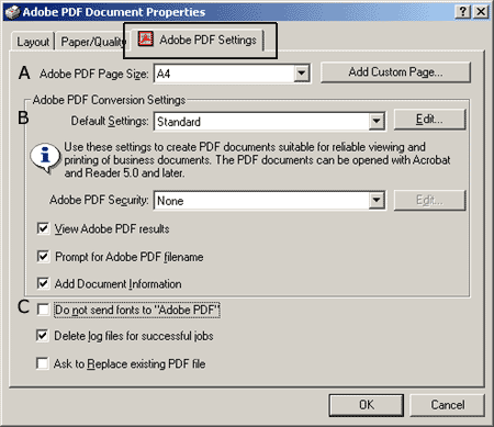 Adobe PDF Settings
