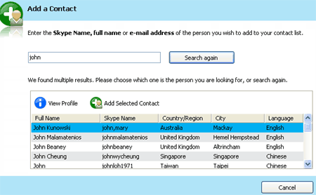 skype online users search