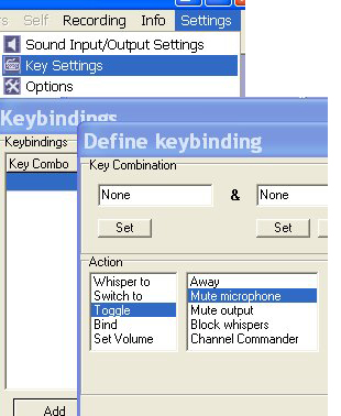 Define keybinding